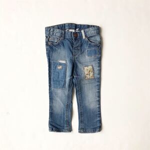 H&M patch detail skinny Jeans EUC 12-18 month